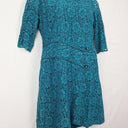 Artline Fractional Elegant Lace Teal Midi Dress Size M by SwapUp-Online Second Hand Store-Online Thrift Store