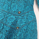 Artline Fractional Elegant Lace Teal Midi Dress Size M by SwapUp-Online Second Hand Store-Online Thrift Store
