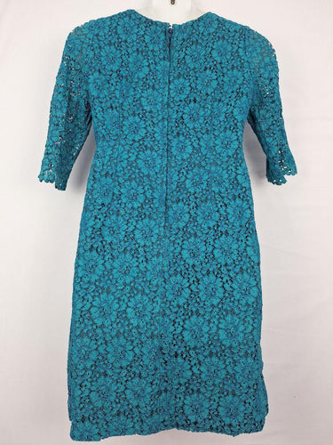 Artline Fractional Elegant Lace Teal Midi Dress Size M by SwapUp-Online Second Hand Store-Online Thrift Store