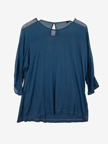 David Lawrence Relaxed Teal 3/4 Length Sleeve Top Size L by SwapUp-Online Second Hand Store-Online Thrift Store
