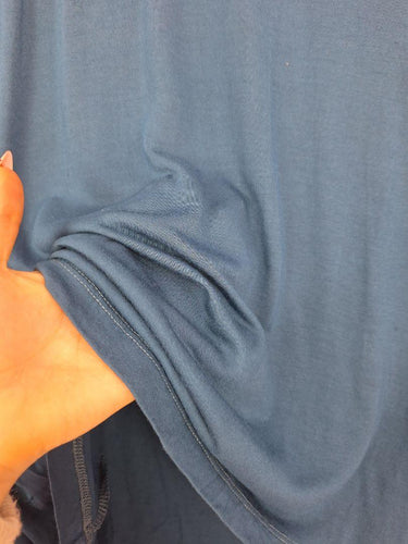 David Lawrence Relaxed Teal 3/4 Length Sleeve Top Size L by SwapUp-Online Second Hand Store-Online Thrift Store