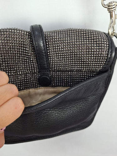 Oroton Vintage Silver Studs Shoulder Bag by SwapUp-Online Second Hand Store-Online Thrift Store