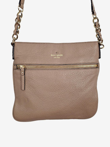 Kate Spade Taupe Flat Shoulder Bag by SwapUp-Online Second Hand Store-Online Thrift Store