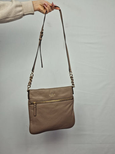Kate Spade Taupe Flat Shoulder Bag by SwapUp-Online Second Hand Store-Online Thrift Store