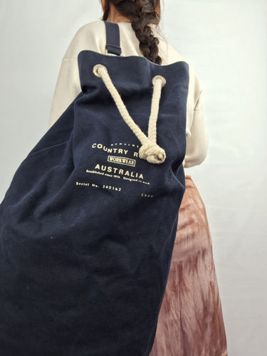 Country Road Navy Vintage Duffle Bag by SwapUp-Online Second Hand Store-Online Thrift Store