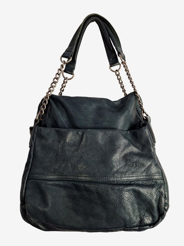 Nat and Nil Teal With Silver Hardware Slouch Bag Size by SwapUp-Online Second Hand Store-Online Thrift Store