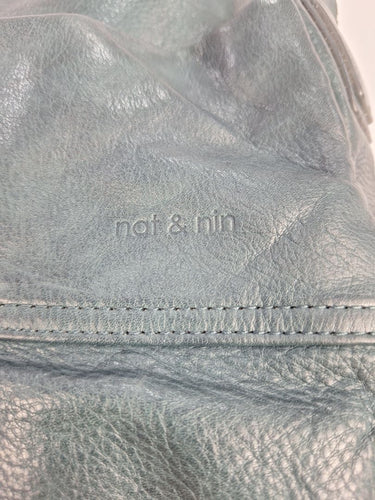 Nat and Nil Teal With Silver Hardware Slouch Bag Size by SwapUp-Online Second Hand Store-Online Thrift Store