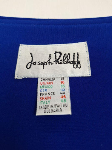 Joseph Ribkoff Electric Blue Double Layer Top Size 16 by SwapUp-Online Second Hand Store-Online Thrift Store