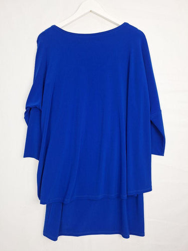 Joseph Ribkoff Electric Blue Double Layer Top Size 16 by SwapUp-Online Second Hand Store-Online Thrift Store