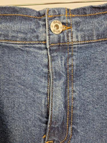 Elm Staple Mid Blue Denim Midi Skirt Size 14 by SwapUp-Online Second Hand Store-Online Thrift Store