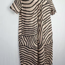 Assorted Brands Latte Striped Gathered Midi Dress Size XL by SwapUp-Online Second Hand Store-Online Thrift Store