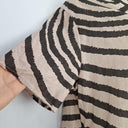 Assorted Brands Latte Striped Gathered Midi Dress Size XL by SwapUp-Online Second Hand Store-Online Thrift Store