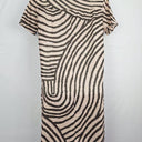 Assorted Brands Latte Striped Gathered Midi Dress Size XL by SwapUp-Online Second Hand Store-Online Thrift Store