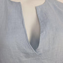 Nomad Baby Blue French Linen Tunic Midi Dress Size XXL by SwapUp-Online Second Hand Store-Online Thrift Store