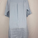 Nomad Baby Blue French Linen Tunic Midi Dress Size XXL by SwapUp-Online Second Hand Store-Online Thrift Store