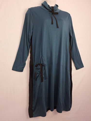 Foil High Neck Jersey Duo Midi Dress Size XL by SwapUp-Online Second Hand Store-Online Thrift Store
