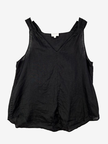 Witchery Pure Linen Black Airy Top Size 10 by SwapUp-Online Second Hand Store-Online Thrift Store