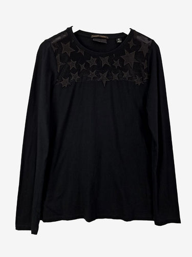 Scotch & Soda Sheer Star Accent Long Sleeve Top Size M by SwapUp-Online Second Hand Store-Online Thrift Store