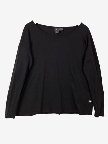 G-Star Essential Everyday Black Long Sleeve Top Size M by SwapUp-Online Second Hand Store-Online Thrift Store