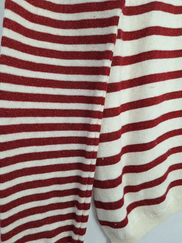 Scotch & Soda Wool Blend Sparkly Red Stripped Top Size M by SwapUp-Online Second Hand Store-Online Thrift Store