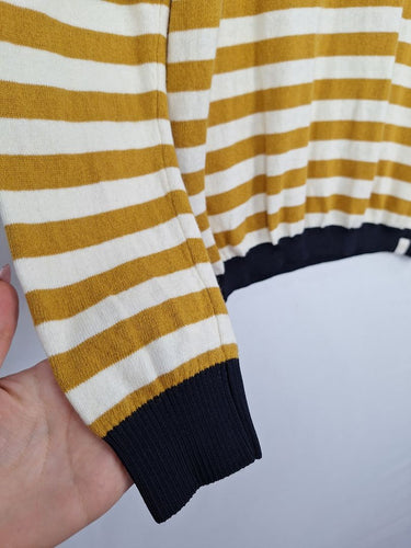 Scotch & Soda Wool Blend Mustard Stripped Sweater Top Size L by SwapUp-Online Second Hand Store-Online Thrift Store
