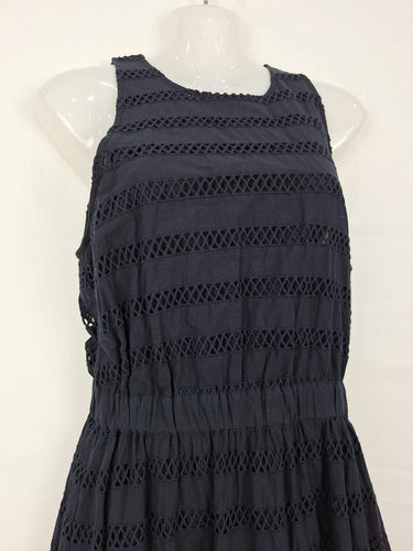 Witchery Navy High Neck Maxi Dress Size 10 by SwapUp-Online Second Hand Store-Online Thrift Store
