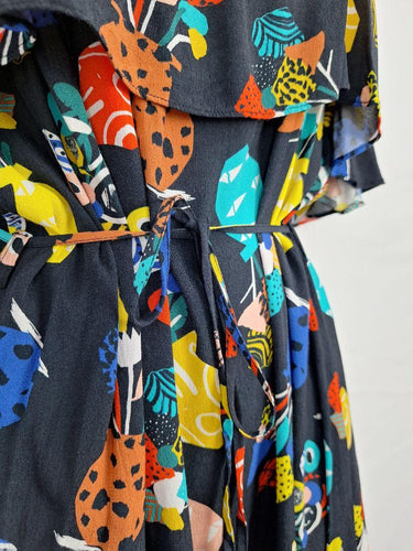 Gorman Colourful Quirky Airy Midi Dress Size 12 by SwapUp-Online Second Hand Store-Online Thrift Store