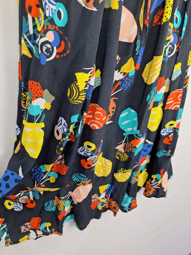 Gorman Colourful Quirky Airy Midi Dress Size 12 by SwapUp-Online Second Hand Store-Online Thrift Store