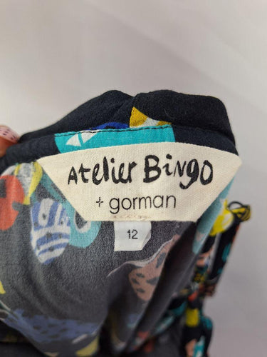 Gorman Colourful Quirky Airy Midi Dress Size 12 by SwapUp-Online Second Hand Store-Online Thrift Store