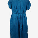 Elk Cobalt Blue French Linen Buttoned Dress Size 10 by SwapUp-Online Second Hand Store-Online Thrift Store