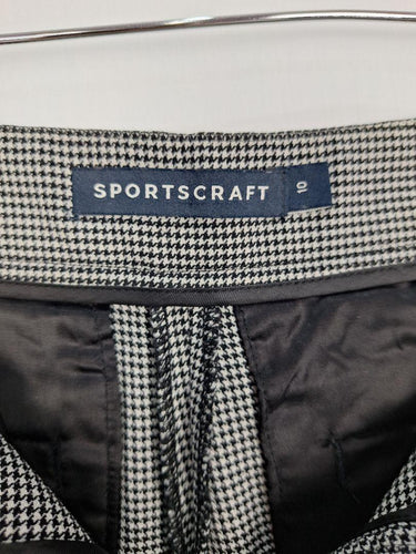Sportscraft Houndstooth Tapered Crop Pants Size 10 by SwapUp-Online Second Hand Store-Online Thrift Store