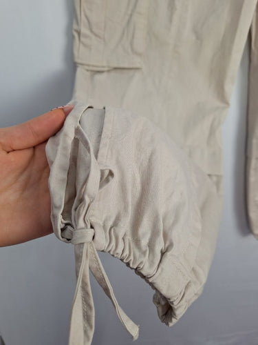 Decjuba Casual Beige Cargo Pants Size M by SwapUp-Online Second Hand Store-Online Thrift Store