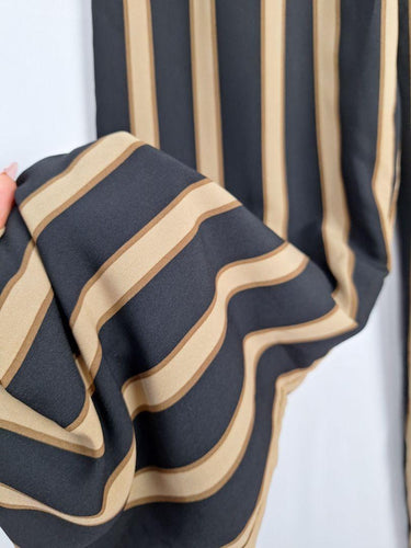 By Frankie Stylish Bronze Striped Pants Size S by SwapUp-Online Second Hand Store-Online Thrift Store