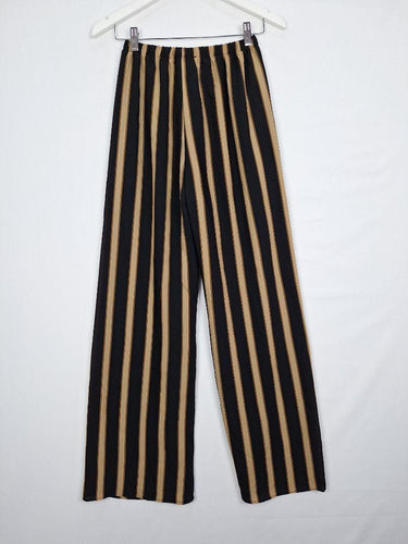 By Frankie Stylish Bronze Striped Pants Size S by SwapUp-Online Second Hand Store-Online Thrift Store