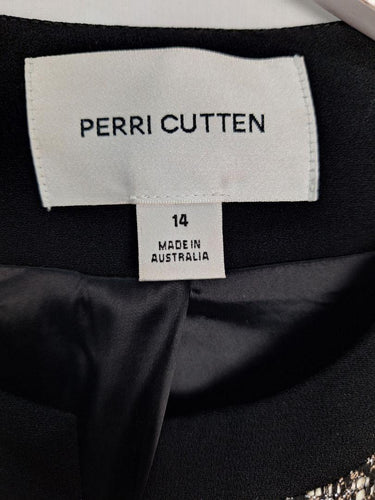 Perri Cutten Classy Woven Fabric Blazer Size 14 by SwapUp-Online Second Hand Store-Online Thrift Store