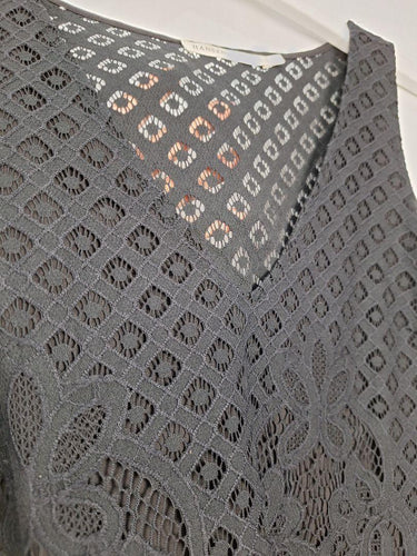Hansen & Gretel Black Lace Sleeveless Dress Size M by SwapUp-Online Second Hand Store-Online Thrift Store