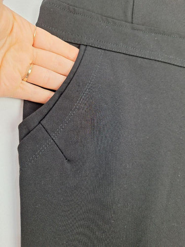 Gabriella Frattini Black Essential Layered Pocket Pants Size 8 by SwapUp-Online Second Hand Store-Online Thrift Store