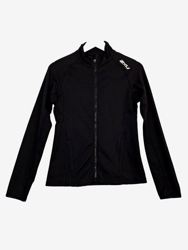 Sleek Fitted Black Active Wear Jacket Size by SwapUp-Online Second Hand Store-Online Thrift Store