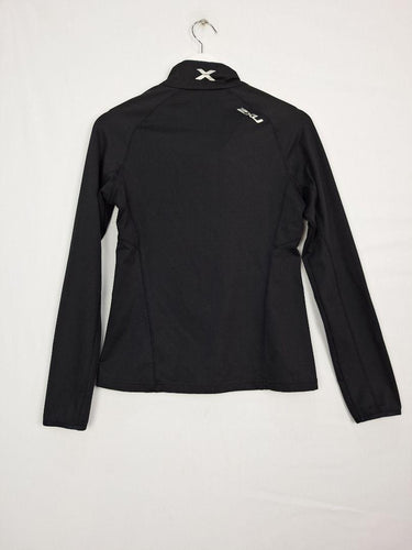 Sleek Fitted Black Active Wear Jacket Size by SwapUp-Online Second Hand Store-Online Thrift Store