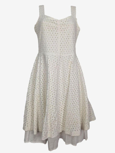Laura Ashley Feminine Airy Cotton Layered Dress Size 8 by SwapUp-Online Second Hand Store-Online Thrift Store