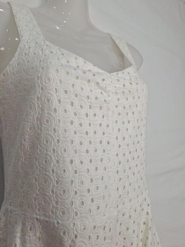 Laura Ashley Feminine Airy Cotton Layered Dress Size 8 by SwapUp-Online Second Hand Store-Online Thrift Store