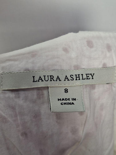 Laura Ashley Feminine Airy Cotton Layered Dress Size 8 by SwapUp-Online Second Hand Store-Online Thrift Store
