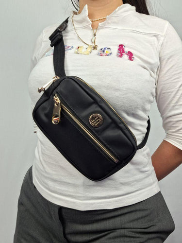 Tommy Hilfiger Compact Gold Accent Waist Bag Bag Size None by SwapUp-Online Second Hand Store-Online Thrift Store
