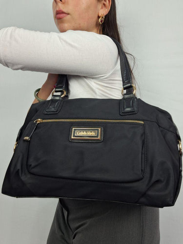 Calvin Klein Everyday Stylish Black and Gold Bag Size None by SwapUp-Online Second Hand Store-Online Thrift Store