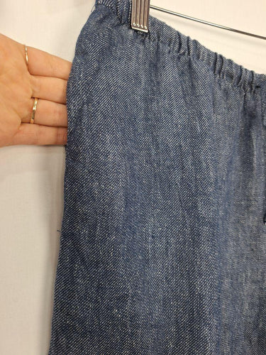 Casual Light Denim Drawstring Pants Pants Size 14 by SwapUp-Online Second Hand Store-Online Thrift Store