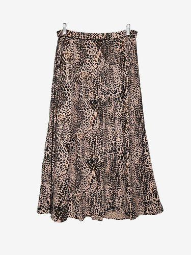 Reiss Cheetah Print Front Split Midi Skirt Size 14 by SwapUp-Online Second Hand Store-Online Thrift Store