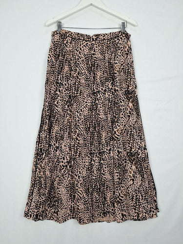 Reiss Cheetah Print Front Split Midi Skirt Size 14 by SwapUp-Online Second Hand Store-Online Thrift Store