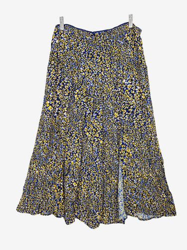 Reiss Mottled Front Split Pleated Midi Skirt Size 14 by SwapUp-Online Second Hand Store-Online Thrift Store