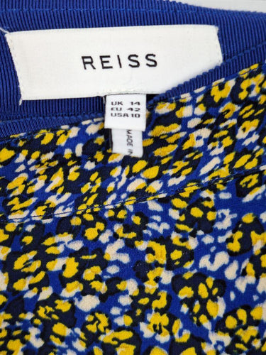 Reiss Mottled Front Split Pleated Midi Skirt Size 14 by SwapUp-Online Second Hand Store-Online Thrift Store