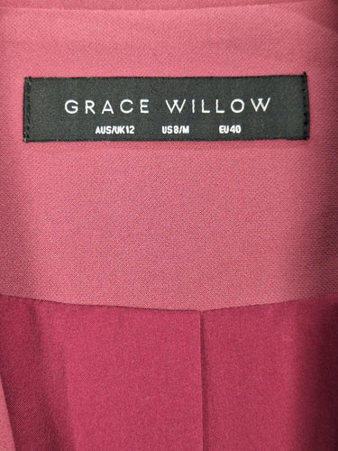 Grace Willow Dusty Rose Soft Tied Waist Blazer Size 12 by SwapUp-Online Second Hand Store-Online Thrift Store